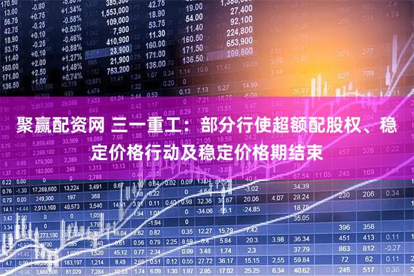 聚赢配资网 三一重工：部分行使超额配股权、稳定价格行动及稳定价格期结束