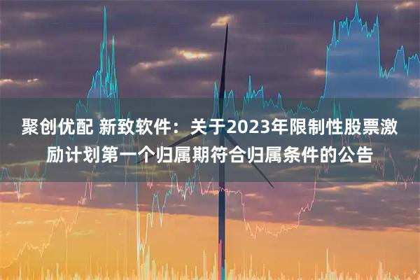 聚创优配 新致软件：关于2023年限制性股票激励计划第一个归属期符合归属条件的公告